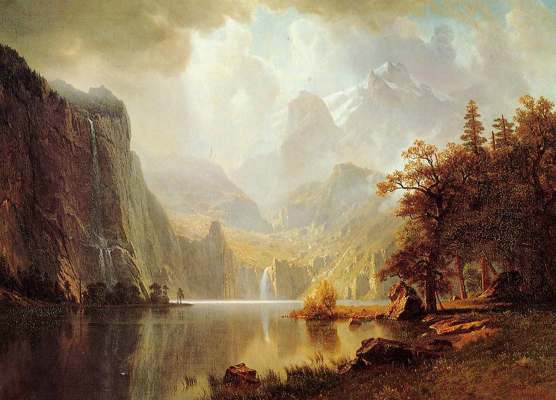 In the Mountains, 1867 by Albert Bierstadt